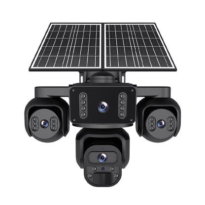 Outdoor 4 Lens Solar Camera 4G SIM CCTV Security Camera Wireless
