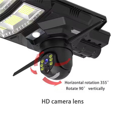 V380 4G/WIFI Solar Street Light Camera 3MP 450W Outdoor IP66 Waterproof Motion Sensor Parking Lot Solar Street Light