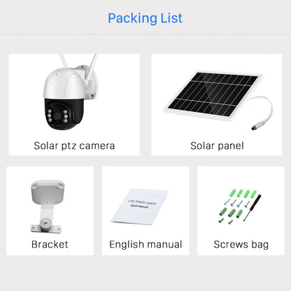 QS05 3MP Outdoor Security Solar Camera Wifi/4G Optional Home Security Camera IP66 Waterproof ICSEE