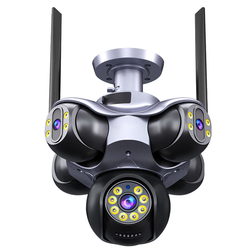 Outdoor 5-View PTZ Security Cameras Kit with Night Vision
