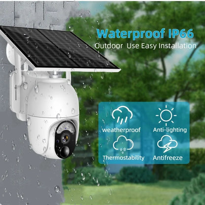Solar & Battery Powered 4G Wi-Fi PTZ Security Camera