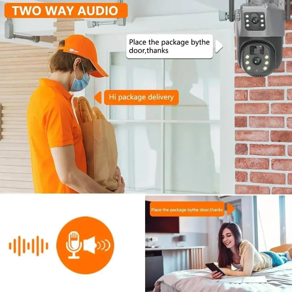 Solar & Battery Powered 6MP Dual Lens PTZ Security Camera