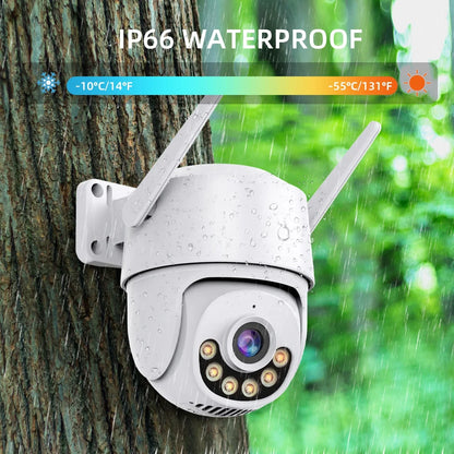 ICSee PTZ Wi‑Fi Outdoor IP Camera – 4MP/5MP/8MP/4K with Color Night Vision & 360° Auto Tracking