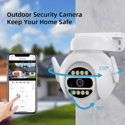 4MP AI Human Tracking PTZ CCTV Camera with Color Night Vision