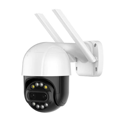 4MP Dual Lens 360° Wi‑Fi PTZ Camera with Auto Tracking