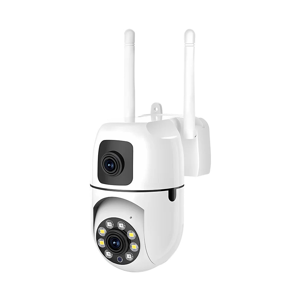 New V380 Mini Indoor PTZ Dual Lens Camera 4MP HD Smart Home WiFi Security for Baby Monitor Indoor Network Dual Lens Camera