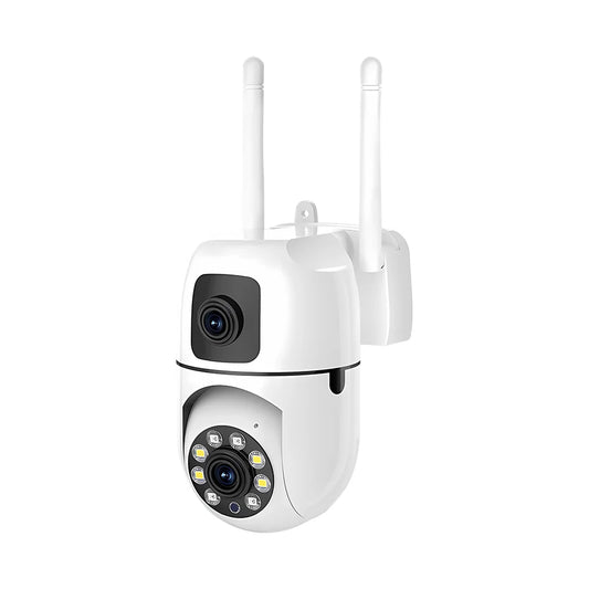 New V380 Mini Indoor PTZ Dual Lens Camera 4MP HD Smart Home WiFi Security for Baby Monitor Indoor Network Dual Lens Camera