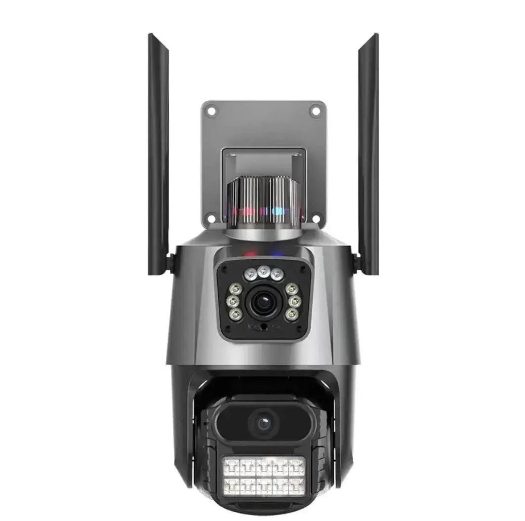 V380 New 3.5Inch Dual Lens PTZ Camera Black 6MP WiFi Security CCTV Wireless IP Security Network Dual Lens PTZ Camera
