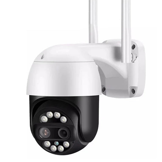 4MP Dual Lens 360° Wi‑Fi PTZ Camera with Auto Tracking