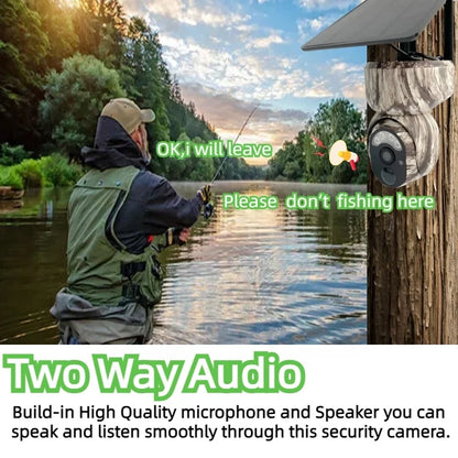 4MP 4G Solar Camouflage PTZ Camera with Wireless Outdoor Security