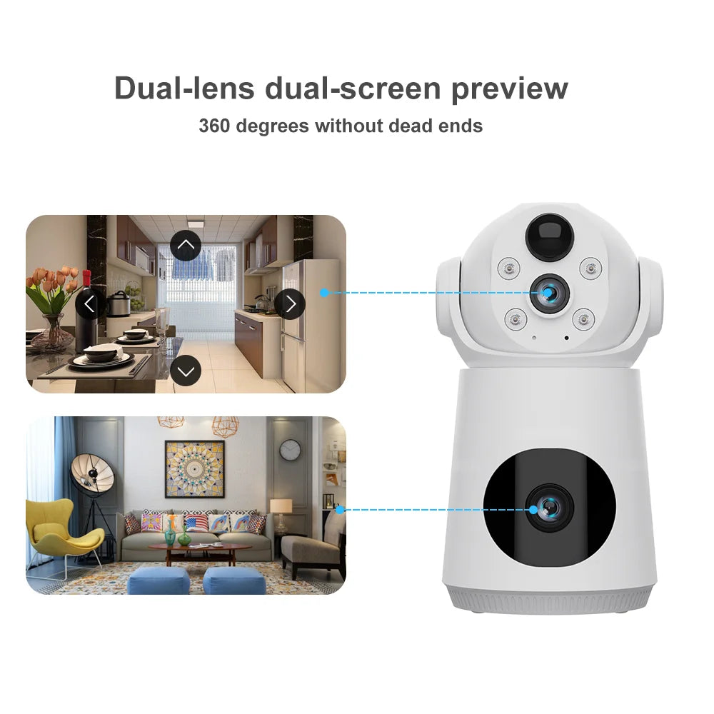 V380 6MP Two Way Audio Mini Cctv Security Camera Baby Wireless Audio Smart Battery CCTV Camera