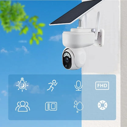 Solar Powered 4MP Outdoor Security Camera with Wi-Fi & 4G