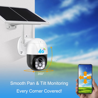 3MP 4G Solar V380 Pro PTZ Camera with PIR Motion Detection