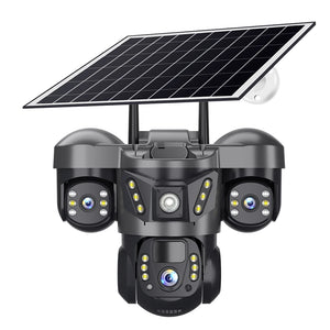 V380 6MP 4G Solar 3-Lens 3-Screen PTZ Camera