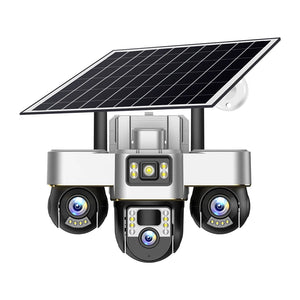 V380 4G Solar 3-PTZ 3-Screen Camera