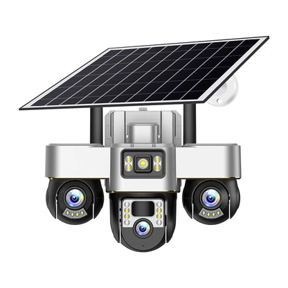 V380 4G Solar 3-PTZ 3-Screen Camera