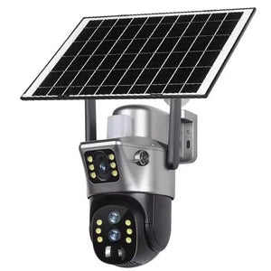 Solar Powered 6MP PTZ Security Camera with 10× Zoom