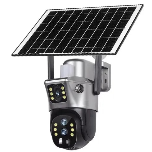Solar Powered 6K PTZ Security Camera with 10× Zoom
