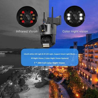9MP Triple Lens PTZ Wi-Fi CCTV Camera with Auto Human Tracking & Color Night Vision