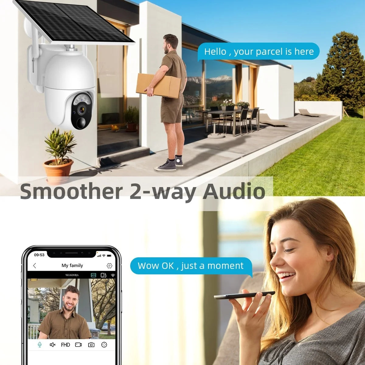 Solar & Battery Powered 4G Wi-Fi PTZ Security Camera