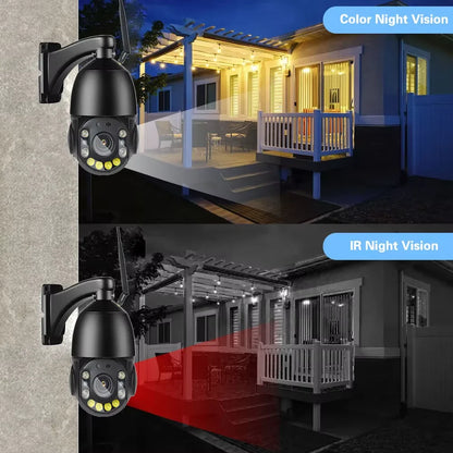 5MP 30x Zoom WiFi Metal PTZ Outdoor IP Camera with Two-Way Audio & Auto Tracking