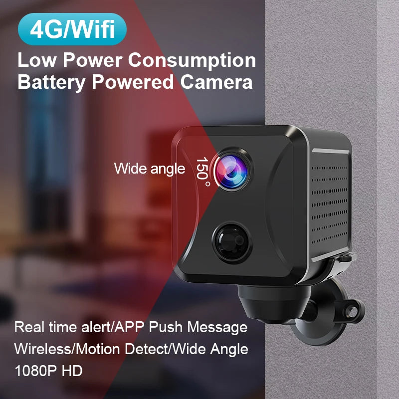 Wireless 4G & Wi-Fi Security Camera with Motion Alerts