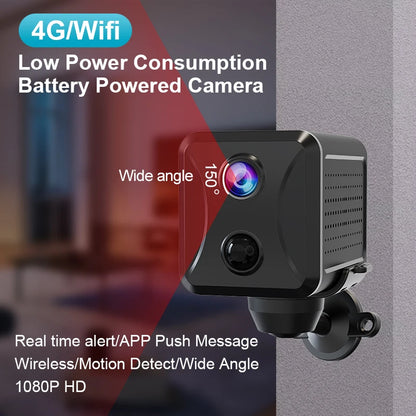 Wireless 4G & Wi-Fi Security Camera with Motion Alerts