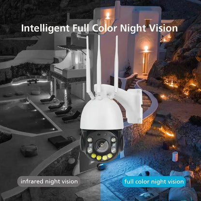 4K 36x Zoom PTZ Metal Outdoor IP Camera with Color Night Vision & Auto Tracking WiFi Camera