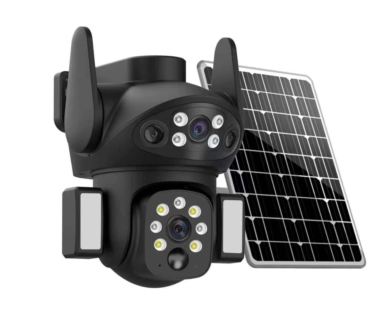 Solar 4G Outdoor Security Camera with Dual Lens & Battery