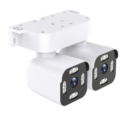 6MP Dual Lens WiFi Security Camera with Night Vision & Two‑Way Audio