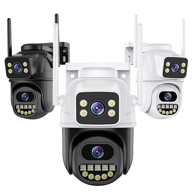 6MP 360° PTZ Dual Lens Wi‑Fi Security Camera with Color Night Vision