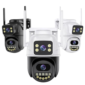 6MP 360° PTZ Dual Lens Wi‑Fi Security Camera with Color Night Vision