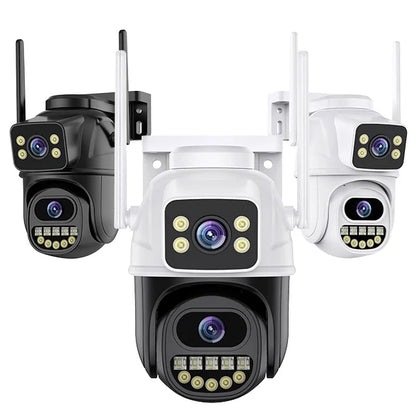 6MP 360° PTZ Dual Lens Wi‑Fi Security Camera with Color Night Vision