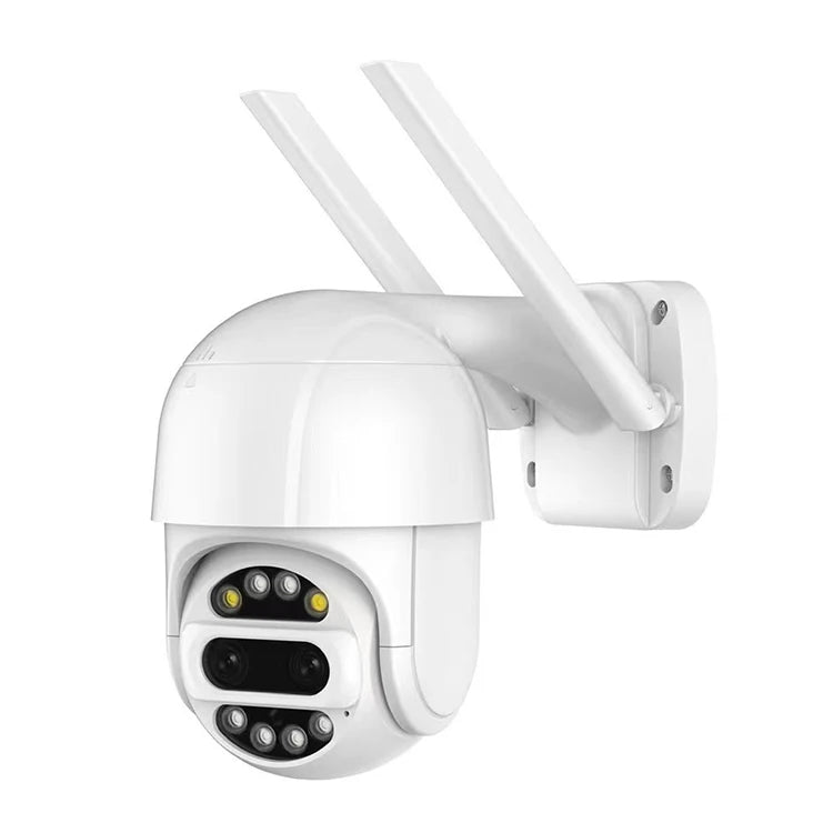 4MP Dual Lens 360° Wi‑Fi PTZ Camera with Auto Tracking