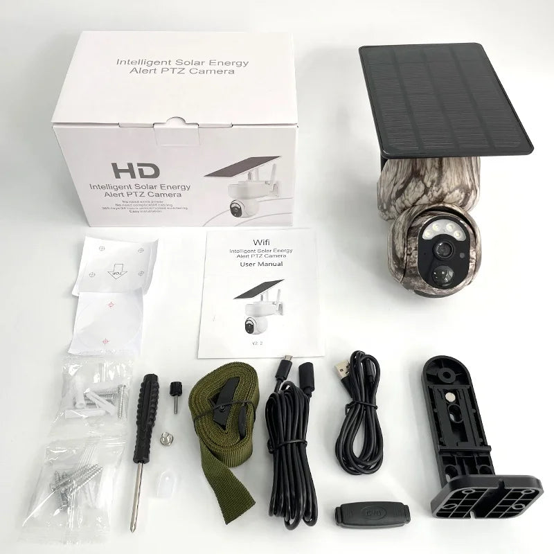 4MP 4G Solar Camouflage PTZ Camera with Wireless Outdoor Security