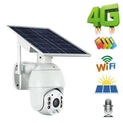 S10 5MP 4G Solar PTZ Outdoor Wireless Security Camera