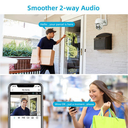 Auto Tracking Wi‑Fi CCTV Camera 3MP/4MP/5MP/8MP with Color Night Vision