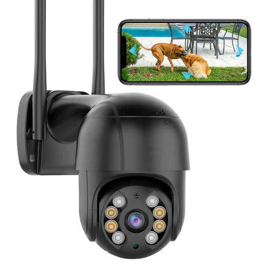 ICSee Wi‑Fi Outdoor IP Camera 3MP/4MP/5MP/8MP/2K/4K with Auto Tracking & Color Night Vision