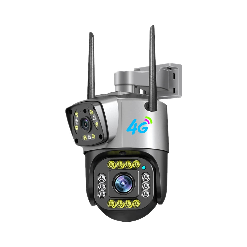V380 New PTZ Camera SC02-4G 4MP Outdoor Security CCTV Wireless IP Security Dual 4G Bullet PTZ Camera