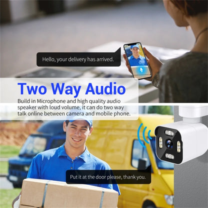 3MP IP Network Security Camera with Night Vision & Two‑Way Audio