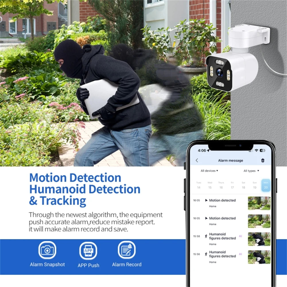 3MP IP Network Security Camera with Night Vision & Two‑Way Audio