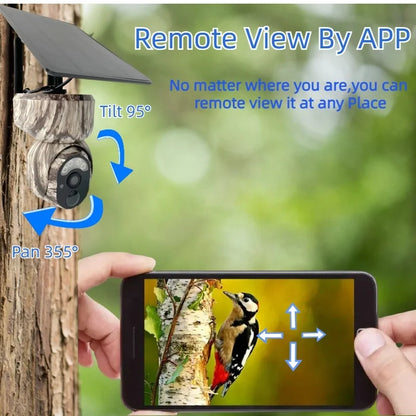 4MP 4G Solar Camouflage PTZ Camera with Wireless Outdoor Security