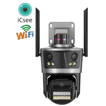 9MP Triple Lens PTZ Wi-Fi CCTV Camera with Auto Human Tracking & Color Night Vision