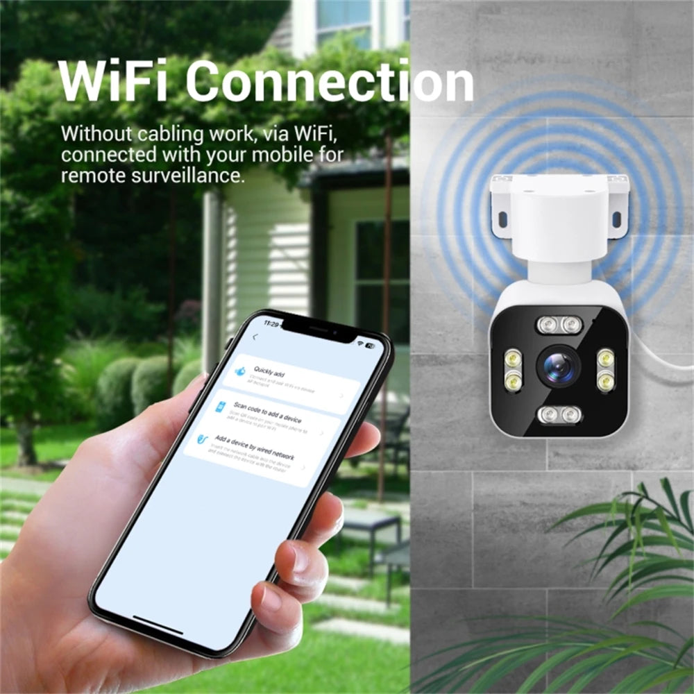 3MP IP Network Security Camera with Night Vision & Two‑Way Audio