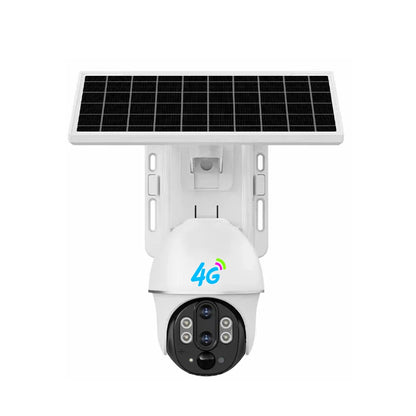 10× Zoom Dual-Lens Solar PTZ Outdoor Camera with 4G SIM & Battery Power