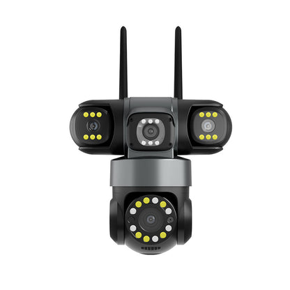 Wireless WiFi Outdoor 3 Lens PTZ Camera 3 in 1 Night Vision CCTV Security Camera