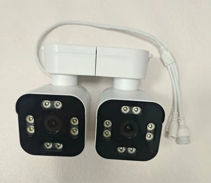 6MP Dual Lens WiFi Security Camera with Night Vision & Two‑Way Audio