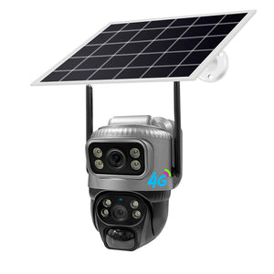 V380 4MP 4G Solar Dual-Lens PTZ Camera with Low Power Consumption