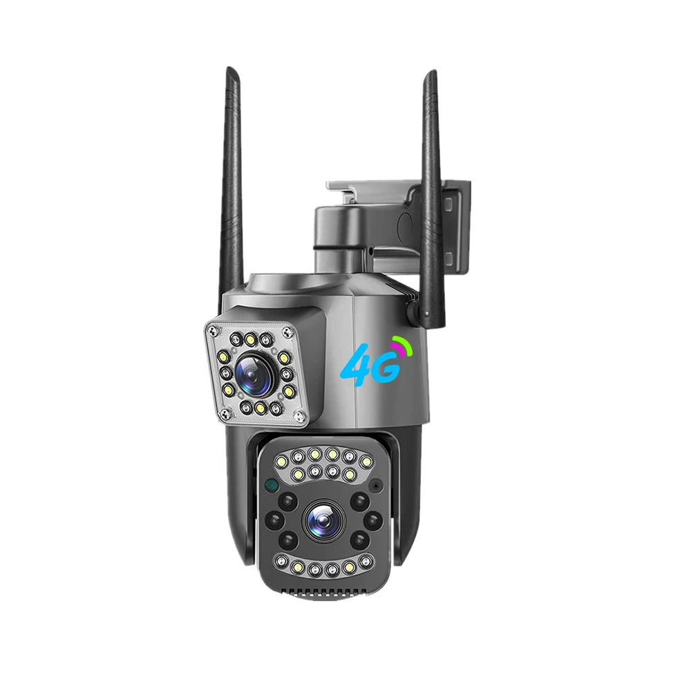 V380 New Bullet and 3.5Inch PTZ Camera SC03-4G Black 4MP Security CCTV Wireless IP Security Dual Lens 4G Bullet PTZ Camera