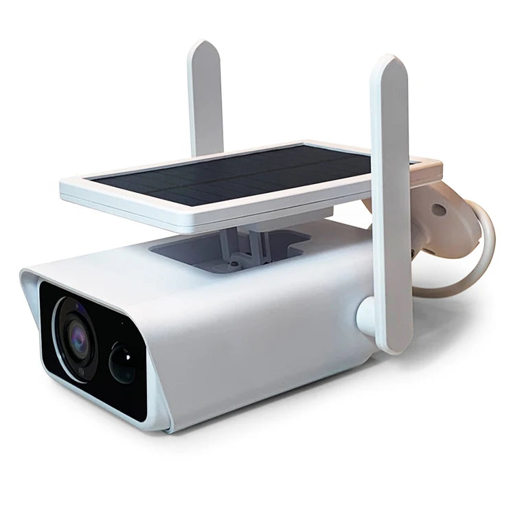 Solar Powered 4MP Outdoor Security Camera with Wi-Fi & Two-Way Audio